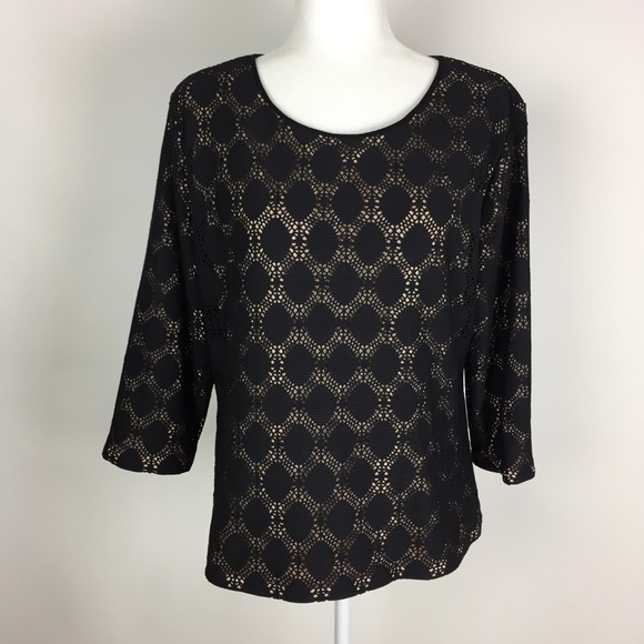 Vince Camuto Blak Top & Skirt set size M / XL - Picture 2 of 8